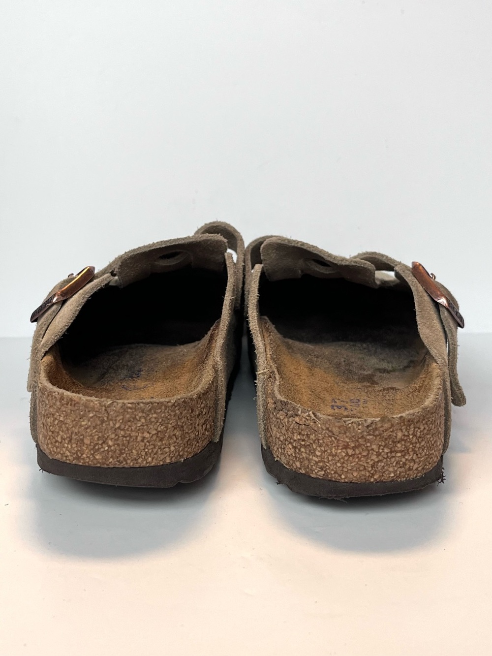 BIRKENSTOCK Boston Suede Clogs Taupe Women’s EU 37 US 6.5 - Picture 5 of 11